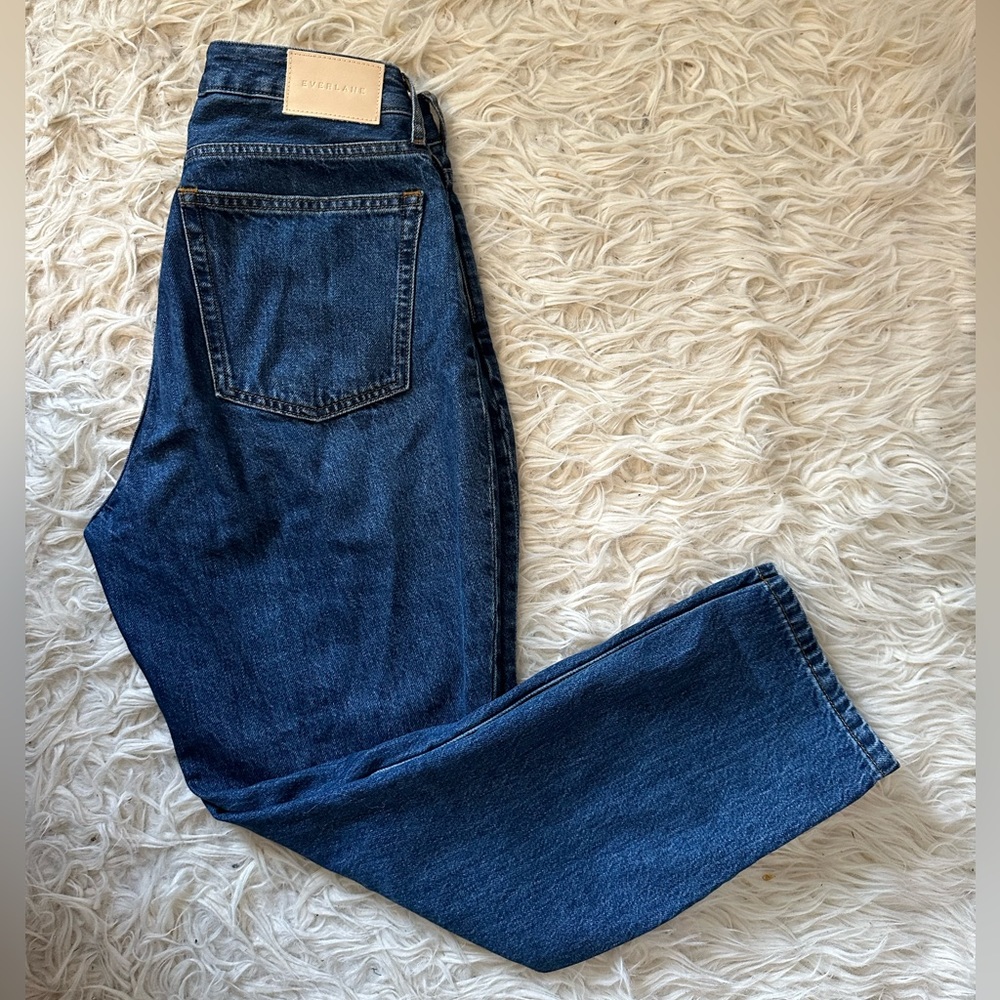 Everlane Curvy 90’s Cheeky Jeans 27 crop deep Atlantic wash - Picture 5 of 6